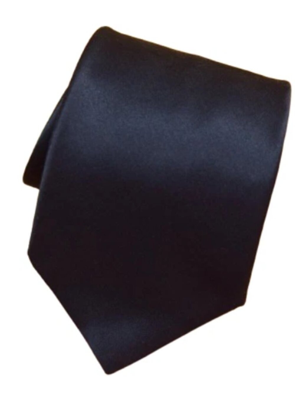 $490 BRIONI Lux Essential Solid Black Satin Necktie Silk TIE ITALY handmade